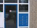 Bellen-plateau van de appartementen.