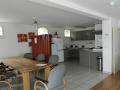 Woonkamer met open keuken