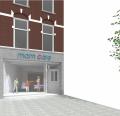 3D impressie gewijzigde winkelpui